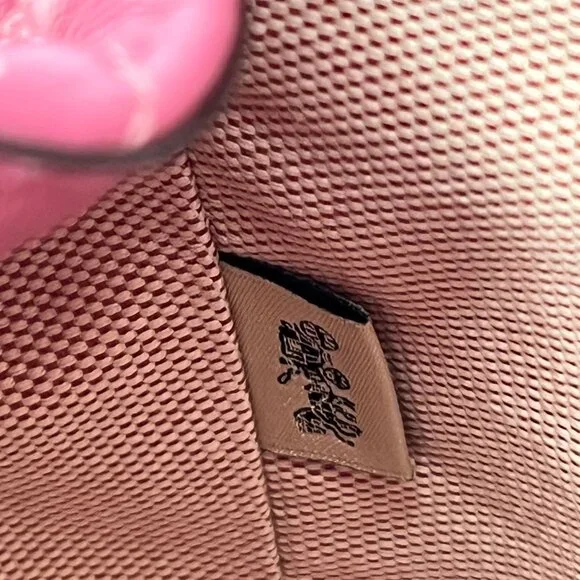 Coach Tabby Backpack Pillow Quilting Nappa Leather Pink Convertible Chain Strap - Picture 16 of 16